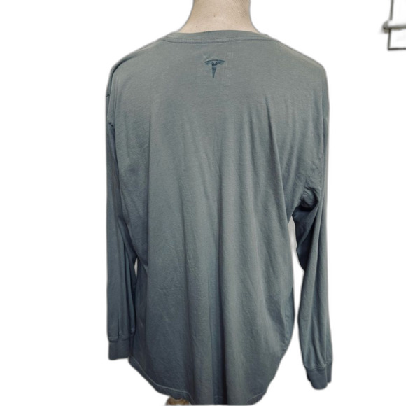 Tesla 100% Cotton Long Sleeve Grey Tesla T Shirt - Men Size 2XL - Picture 3 of 5